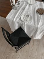 Billede af Sibast Furniture No 59 Dining Chair SH: 45 cm - Sort Bøg/Papercord Webbing Sort