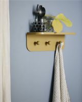 Billede af Nordal Turda Hylde m. Knager L: 45 cm - Grøn 