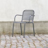 Billede af Mandalay Ivy Pipe Havestol SH: 43,5 cm - Antracit