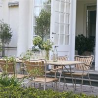 Billede af Mandalay Marguerit Havebord L: 200 cm Inkl. 6 Havestole Havemøbelsæt - Taupe/Teak