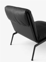 Billede af &Tradition Muno Lounge Chair LN18  SH: 41 cm - Sort Læder