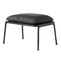 Billede af &Tradition Muno Fodskammel LN20  H: 41 cm - Sort Læder