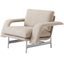 Billede af &Tradition Meantime Lounge Chair AV29 SH: 41 cm - Metal/Hallingdal 0220