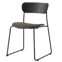 Billede af &Tradition Pavilion AV52 Side Chair SH: 47 cm - Black Lacquered Oak