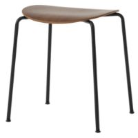 Billede af &Tradition Pavilion AV36 Stool H: 49 cm - Lacquered Walnut