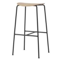 Billede af &Tradition Pavilion AV38 Bar Stool H: 79 cm - Lacquered Oak 
