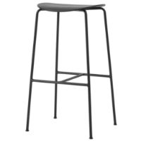 Billede af &Tradition Pavilion AV38 Bar Stool H: 79 cm - Black Lacquered Oak 