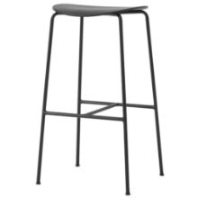 Billede af &Tradition Pavilion AV38 Bar Stool H: 79 cm - Black Lacquered Oak 