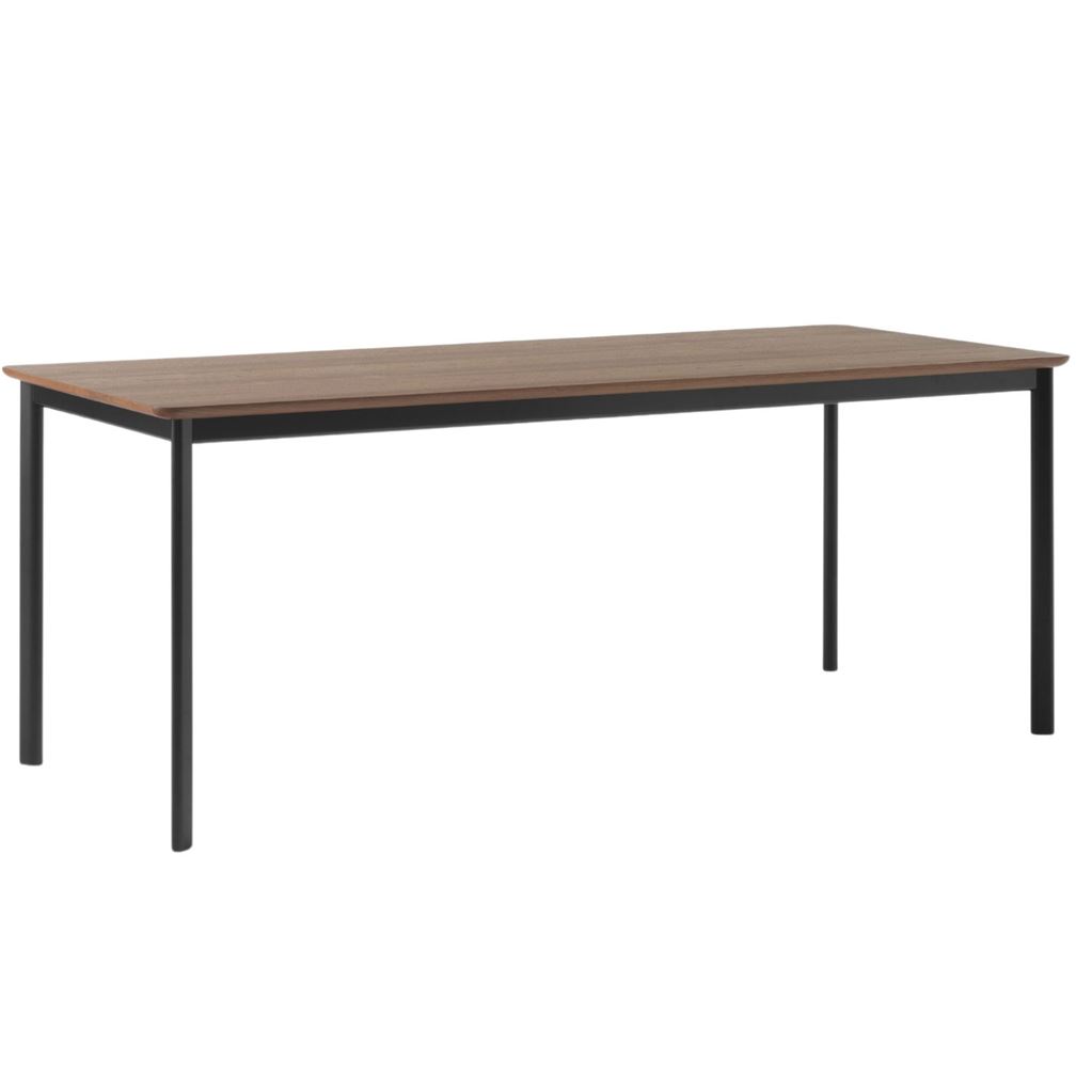 Billede af &Tradition Drip HW116 Dining Table L: 193 cm - Walnut & Black Base 