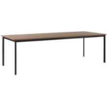 Billede af &Tradition Drip HW117 Dining Table L: 253 cm - Walnut & Black Base 