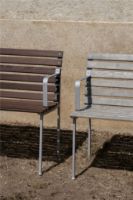 Billede af HAY Traverse Dining Bench W. Arm B: 114 cm - Oiled Solid Ash 