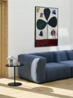 Billede af HAY Pyro Coffee Table Ø: 45 cm - Black Ceramic Tabletop