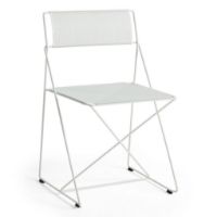 Billede af HAY X-Line Chair SH: 46 cm - White Powder Coated Steel