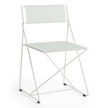 Billede af HAY X-Line Chair SH: 46 cm - White Powder Coated Steel