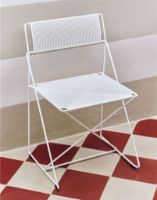 Billede af HAY X-Line Chair SH: 46 cm - White Powder Coated Steel
