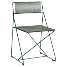 Billede af HAY X-Line Chair SH: 46 cm - Autumn Green Powder Coated Steel