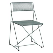 Billede af HAY X-Line Chair SH: 46 cm - Moss Green Powder Coated Steel