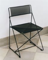 Billede af HAY X-Line Chair SH: 46 cm - Moss Green Powder Coated Steel