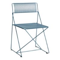 Billede af HAY X-Line Chair SH: 46 cm - Powder Blue Powder Coated Steel
