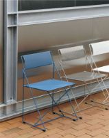 Billede af HAY X-Line Chair SH: 46 cm - Powder Blue Powder Coated Steel