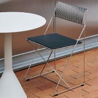 Billede af HAY X-Line Chrome Chair SH: 46 cm - Black Powder Coated Steel