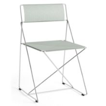 Billede af HAY X-Line Chrome Chair SH: 46 cm - Pale Linden Powder Coated Steel