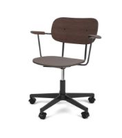 Billede af Audo Copenhagen Co Task Chair SH: 47 cm - Dark Stained Oak/Aluminium