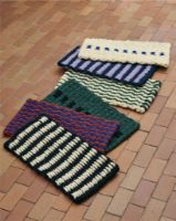 Billede af HAY Coco Door Mat Stripe 80x40 cm - Black/White