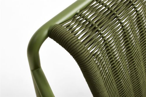 HAY Palissade Cord Lounge Chair Low H: 70 cm - Olive