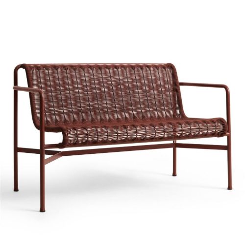 HAY Palissade Cord Dining Bench B: 128 cm - Iron Red