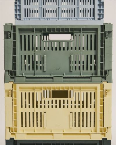 HAY Colour Crate Large L: 53 cm - Sage Green 