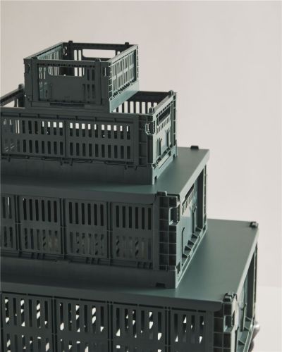 HAY Colour Crate Large L: 53 cm - Dark Green 