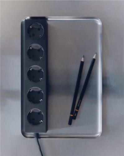 Pedestal Power Beam L: 5 m - Charcoal