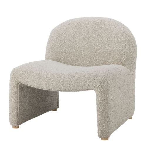 Bloomingville Neel Loungestol H: 74 cm - Natur Bouclé