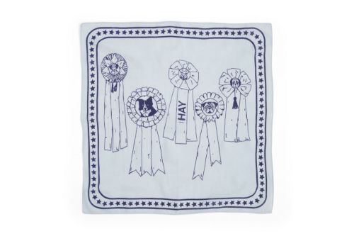 HAY Dogs Scarf 55x55 cm - Light Blue