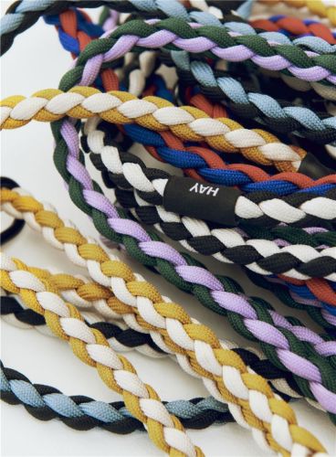 HAY Dogs Leash Braided Adjustable L: 160 cm  M/L - Blue/Black