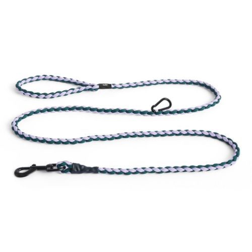 HAY Dogs Leash Braided Adjustable L: 160 cm  M/L - Lavender/Green