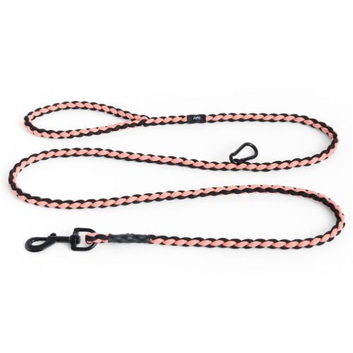 HAY Dogs Leash Braided Adjustable L: 160 cm  M/L - Pink/Black