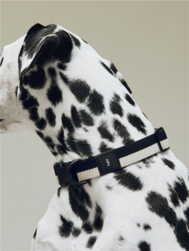 HAY Dogs Collar Flat M/L: 65 cm - Black/White