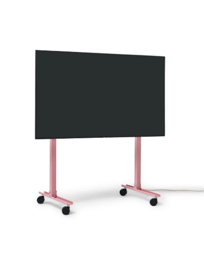Pedestal Plate Straight Rollin' TV Stativ 107x80 cm - Bubble Gum