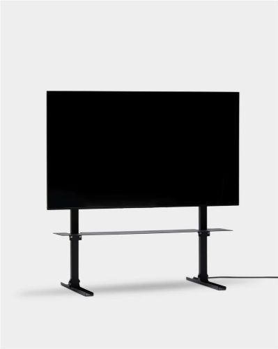 Pedestal Plate Shelf til TV Stativer 20x99 cm - Charcoal