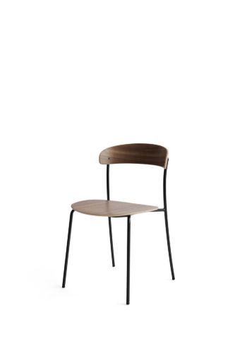 New Works Missing Chair  - Lacquered Walnut/Ultra 574 Brandy