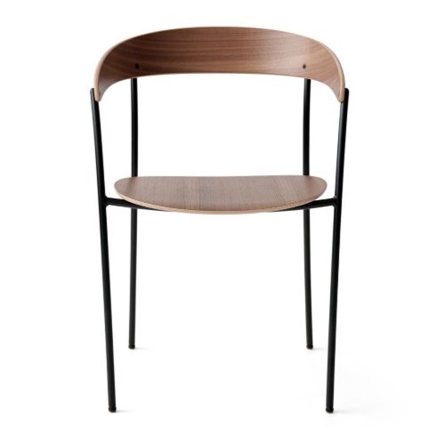 New Works Missing Armchair Chair  - Lacquered Walnut/Ultra 574 Brandy