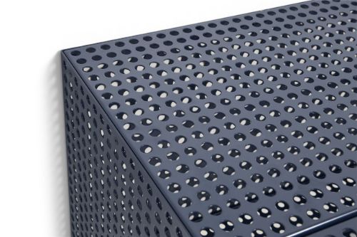 HAY Perforated Wall Cabinet Small 45x89 cm - Steel/Blue