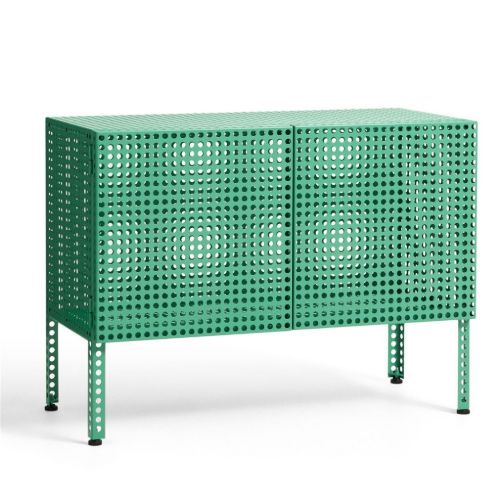 HAY Perforated Floor Cabinet Small 66,5x89 cm - Steel/Soft Jade 