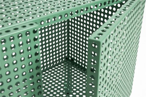 HAY Perforated Floor Cabinet Small 66,5x89 cm - Steel/Soft Jade 