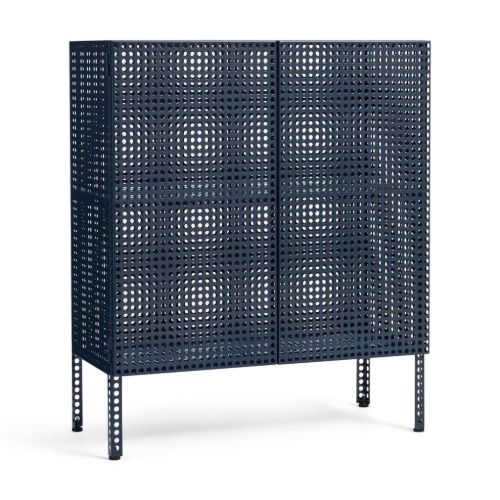 HAY Perforated Floor Cabinet Medium 106,5x89 cm - Steel/Blue