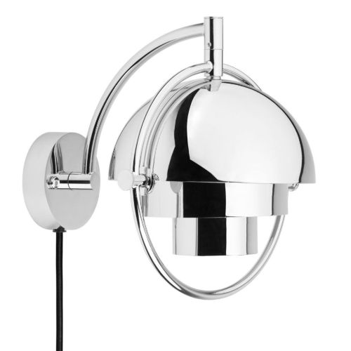 GUBI Multi-Lite Wall Lamp Ø: 15 cm - Chrome