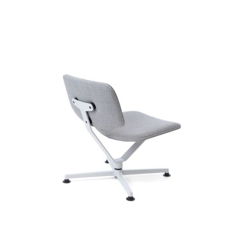 raawii Arba Lounge Chair H: 72 cm - Grey/Light Grey Aluminium