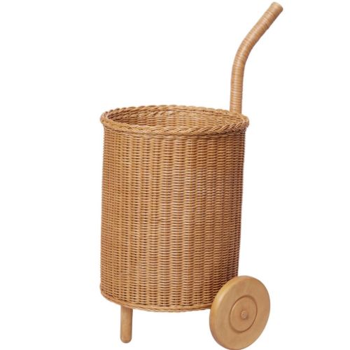 Ferm Living Tukki Trolley H: 87,5 cm - Rattan/Natural